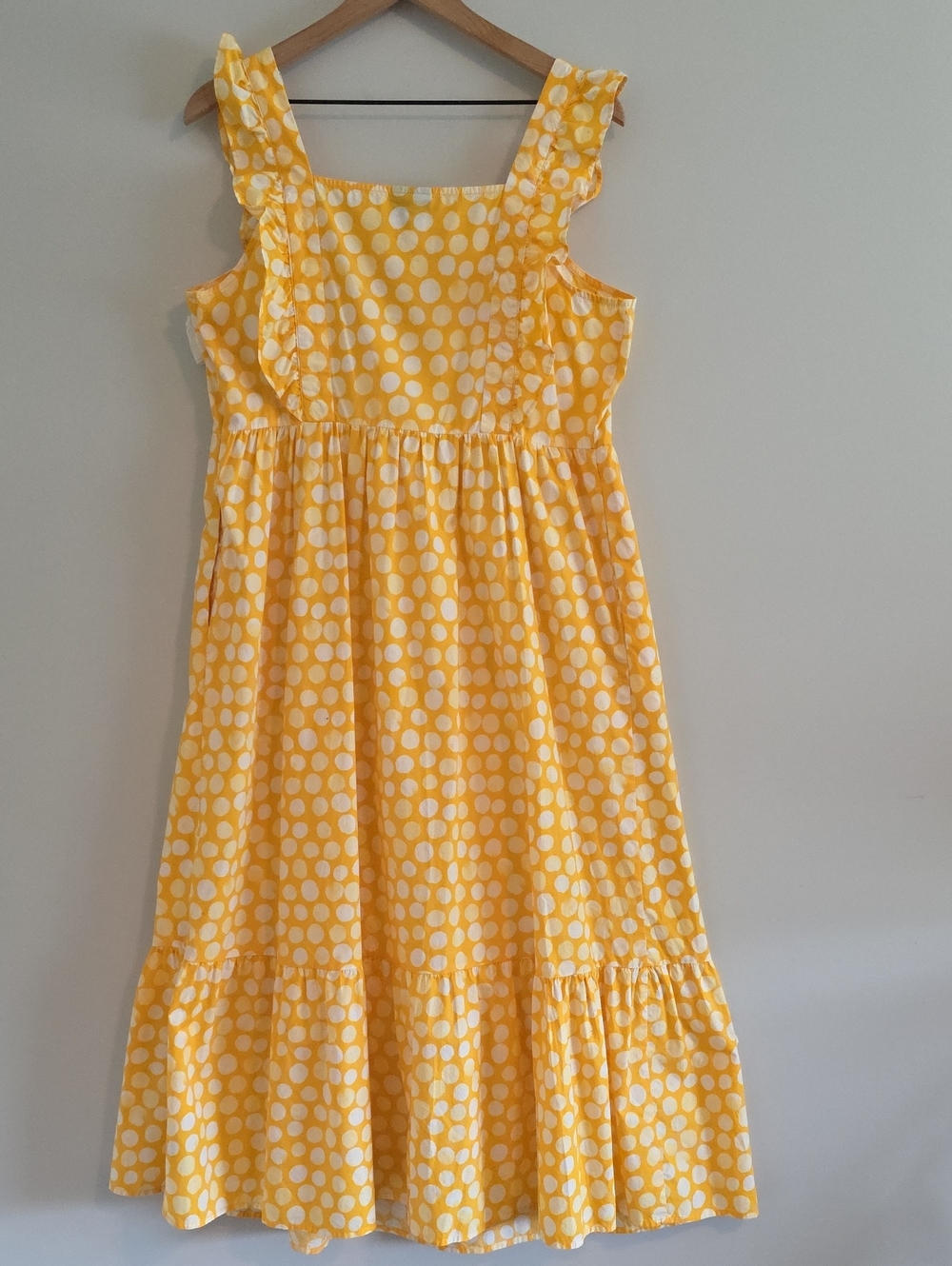 Polka Dot MIDI Sun Dress Size Large NEW